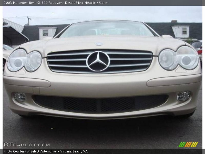 Desert Silver Metallic / Stone 2003 Mercedes-Benz SL 500 Roadster