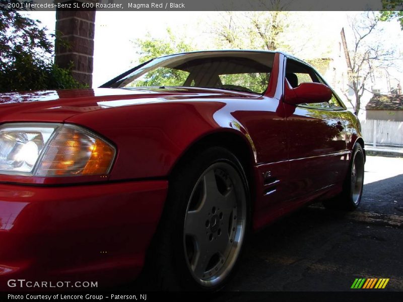 Magma Red / Black 2001 Mercedes-Benz SL 600 Roadster