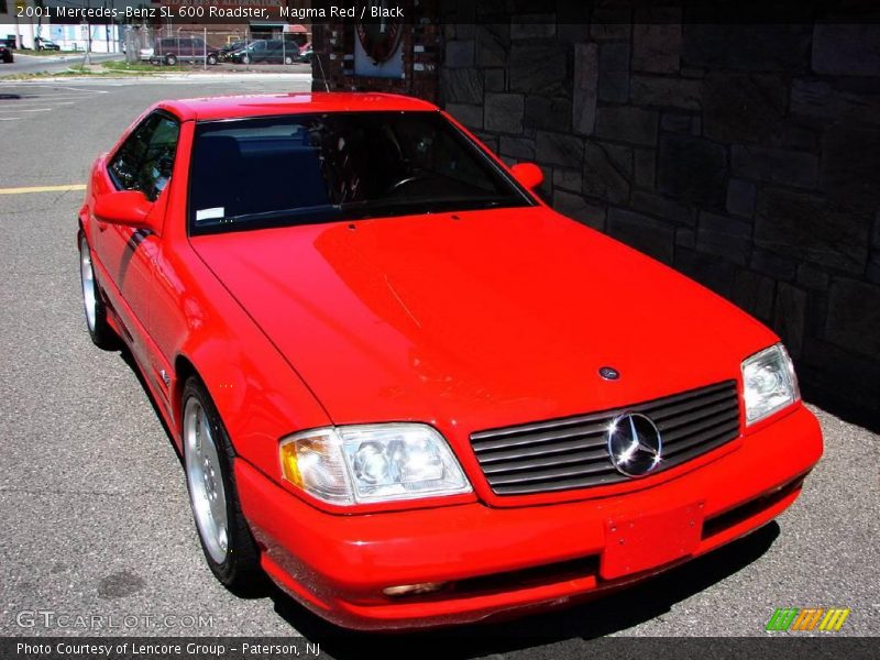 Magma Red / Black 2001 Mercedes-Benz SL 600 Roadster