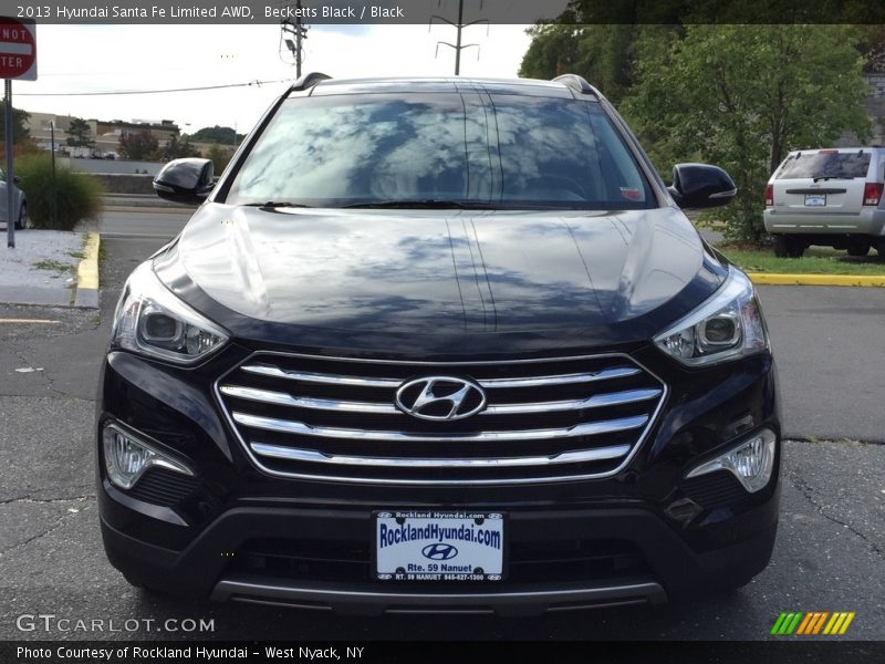 Becketts Black / Black 2013 Hyundai Santa Fe Limited AWD