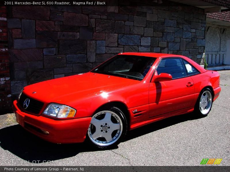 Magma Red / Black 2001 Mercedes-Benz SL 600 Roadster