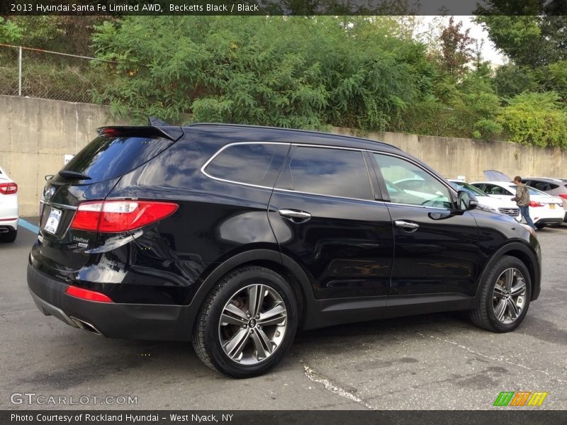 Becketts Black / Black 2013 Hyundai Santa Fe Limited AWD