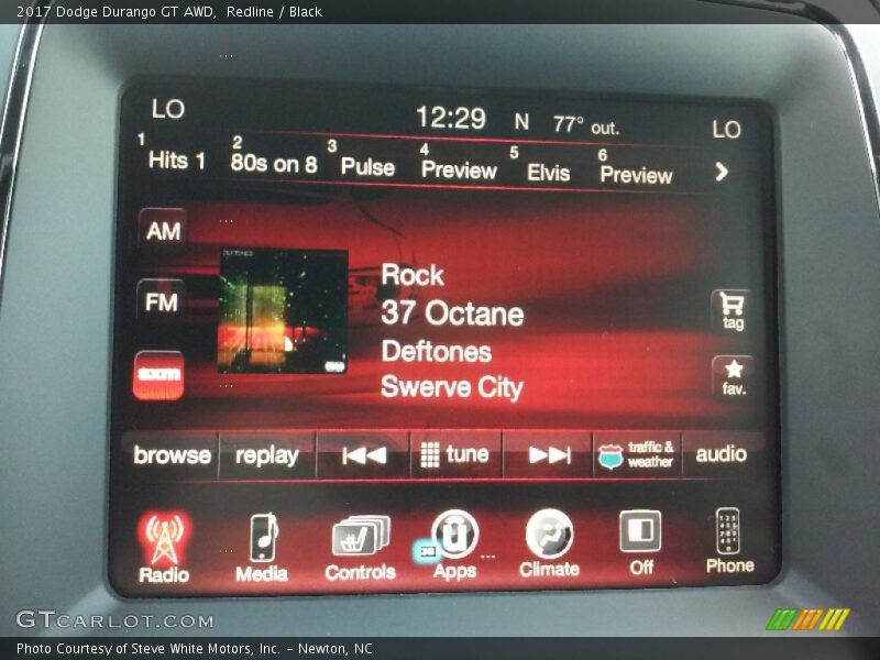 Controls of 2017 Durango GT AWD