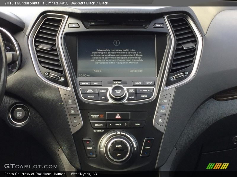 Becketts Black / Black 2013 Hyundai Santa Fe Limited AWD