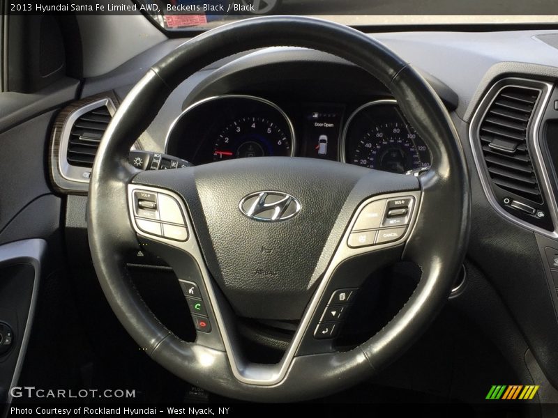 Becketts Black / Black 2013 Hyundai Santa Fe Limited AWD