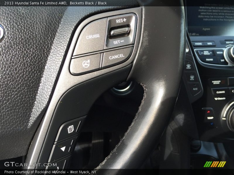 Becketts Black / Black 2013 Hyundai Santa Fe Limited AWD