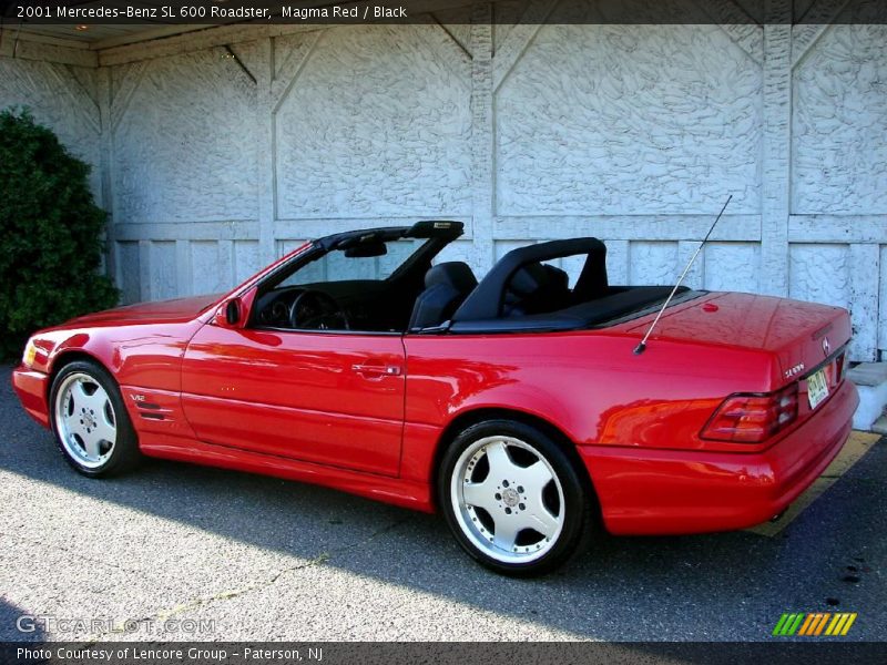 Magma Red / Black 2001 Mercedes-Benz SL 600 Roadster