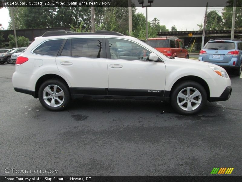 Satin White Pearl / Ivory 2014 Subaru Outback 2.5i Limited