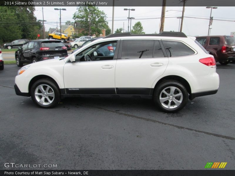 Satin White Pearl / Ivory 2014 Subaru Outback 2.5i Limited