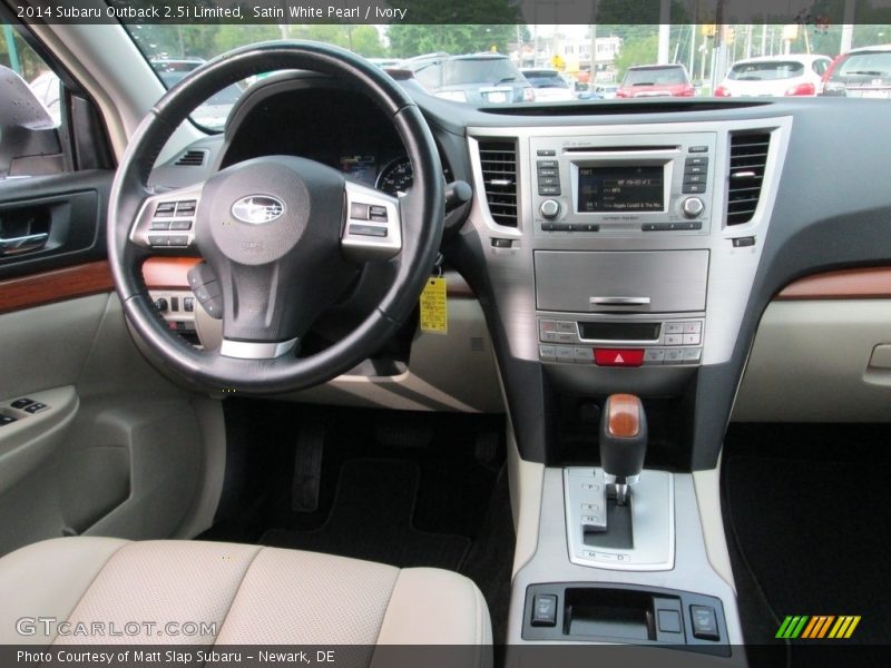 Satin White Pearl / Ivory 2014 Subaru Outback 2.5i Limited