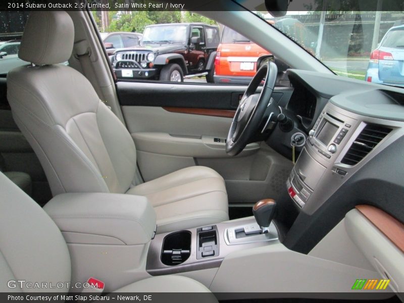 Satin White Pearl / Ivory 2014 Subaru Outback 2.5i Limited