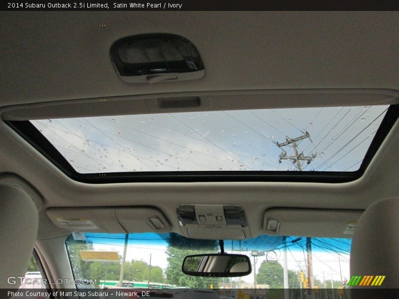 Satin White Pearl / Ivory 2014 Subaru Outback 2.5i Limited