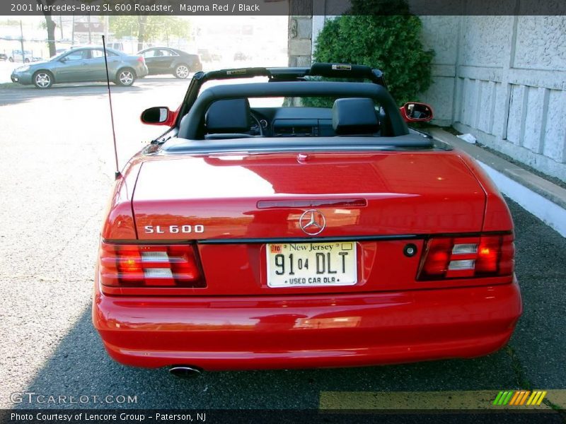Magma Red / Black 2001 Mercedes-Benz SL 600 Roadster