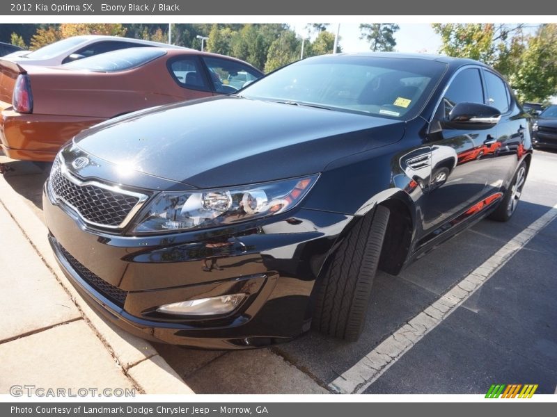 Ebony Black / Black 2012 Kia Optima SX