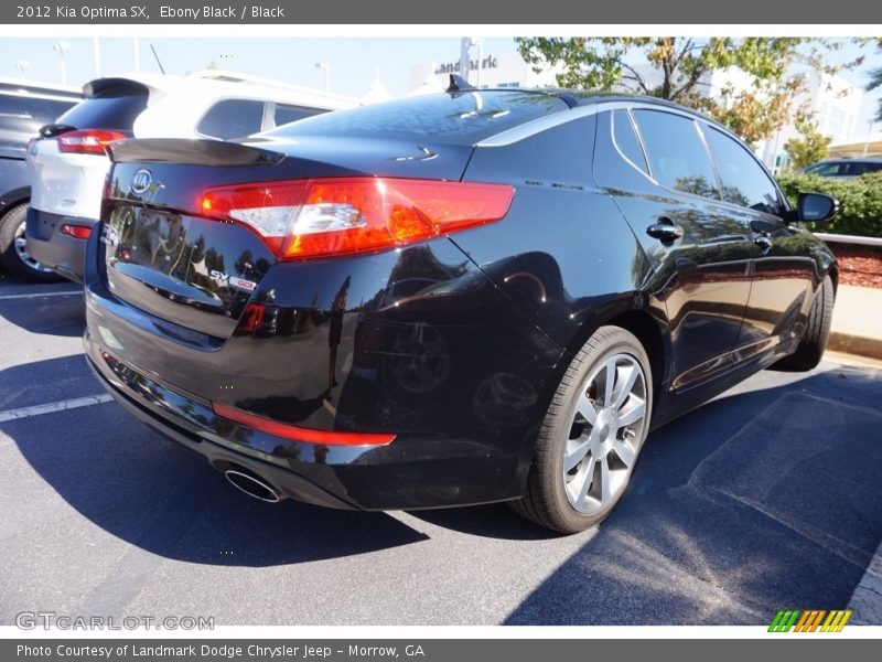 Ebony Black / Black 2012 Kia Optima SX