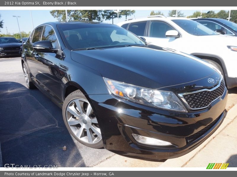 Ebony Black / Black 2012 Kia Optima SX