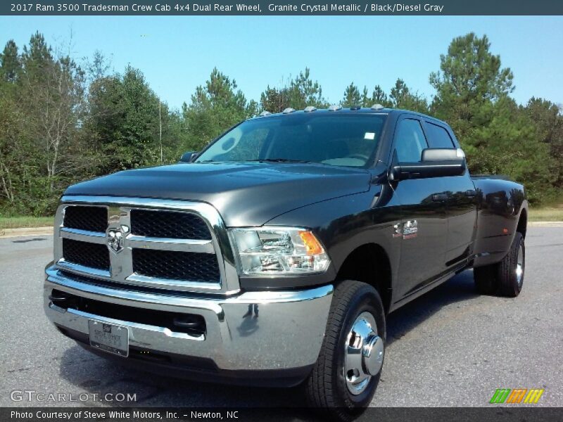 Granite Crystal Metallic / Black/Diesel Gray 2017 Ram 3500 Tradesman Crew Cab 4x4 Dual Rear Wheel