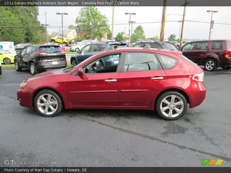 Camellia Red Pearl / Carbon Black 2011 Subaru Impreza Outback Sport Wagon