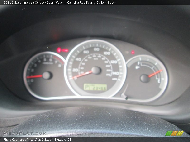 Camellia Red Pearl / Carbon Black 2011 Subaru Impreza Outback Sport Wagon