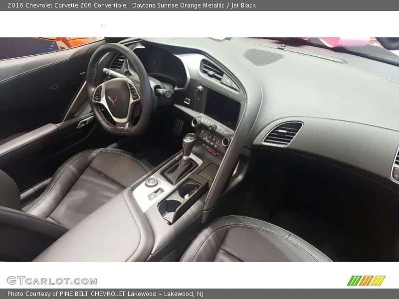 Daytona Sunrise Orange Metallic / Jet Black 2016 Chevrolet Corvette Z06 Convertible