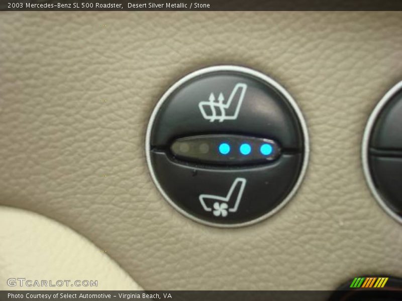 Desert Silver Metallic / Stone 2003 Mercedes-Benz SL 500 Roadster