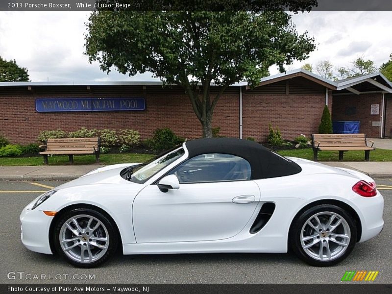 White / Luxor Beige 2013 Porsche Boxster