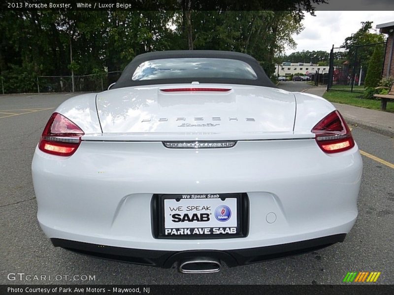 White / Luxor Beige 2013 Porsche Boxster