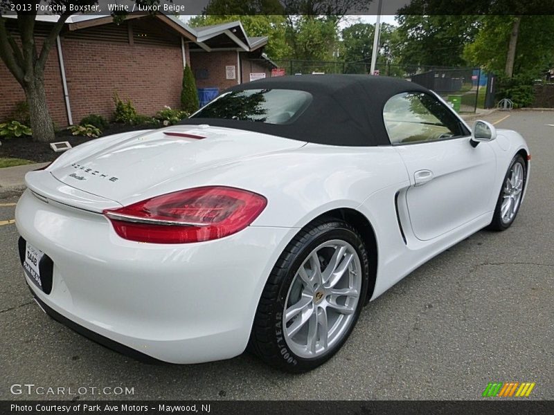 White / Luxor Beige 2013 Porsche Boxster