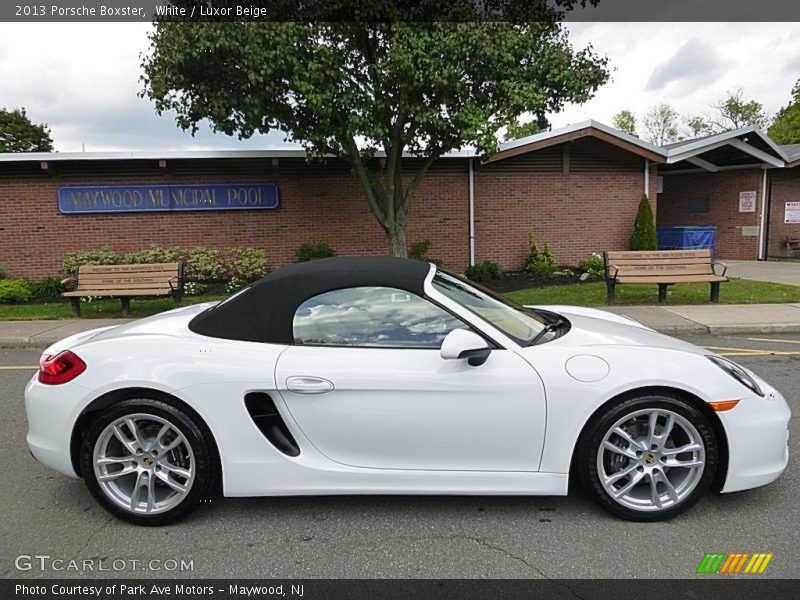 White / Luxor Beige 2013 Porsche Boxster