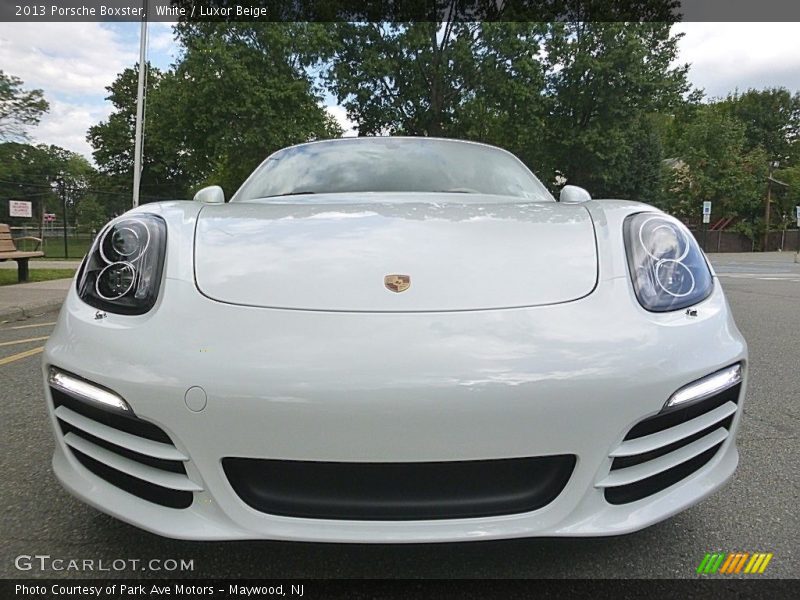 White / Luxor Beige 2013 Porsche Boxster