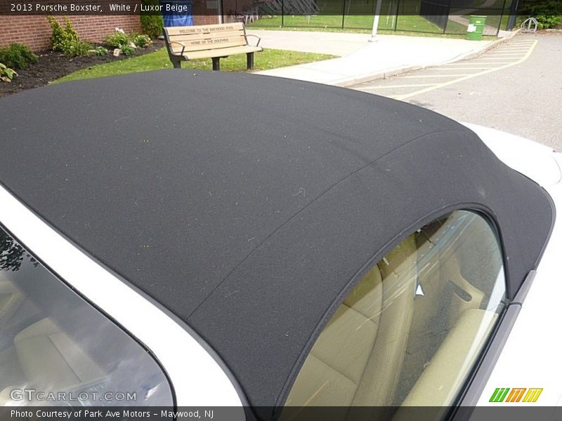 White / Luxor Beige 2013 Porsche Boxster