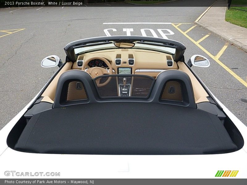 White / Luxor Beige 2013 Porsche Boxster