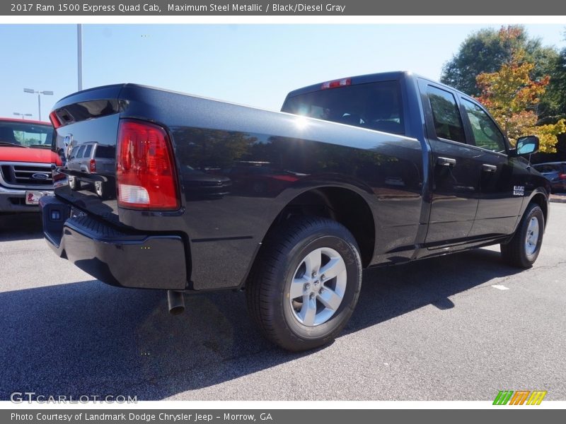 Maximum Steel Metallic / Black/Diesel Gray 2017 Ram 1500 Express Quad Cab