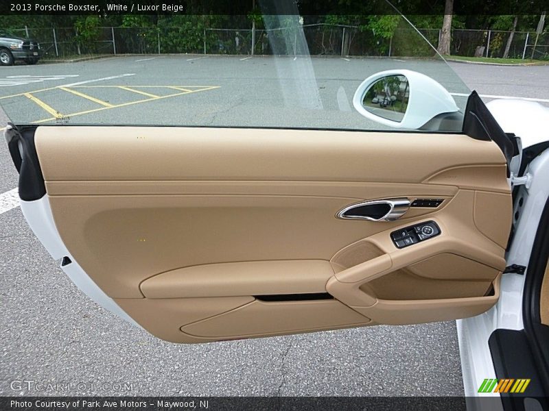 White / Luxor Beige 2013 Porsche Boxster