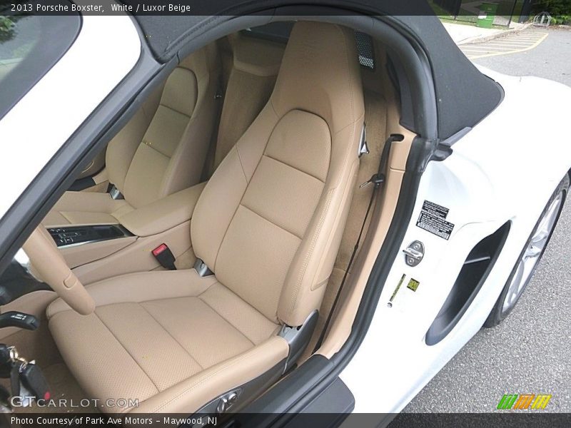 White / Luxor Beige 2013 Porsche Boxster
