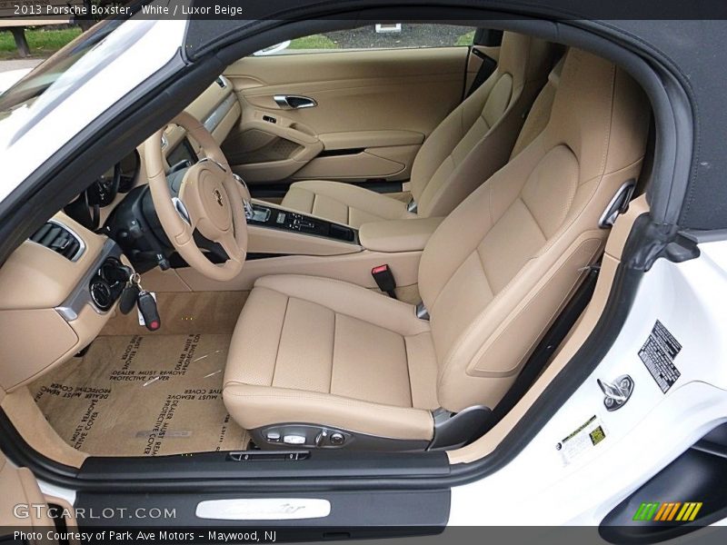 White / Luxor Beige 2013 Porsche Boxster