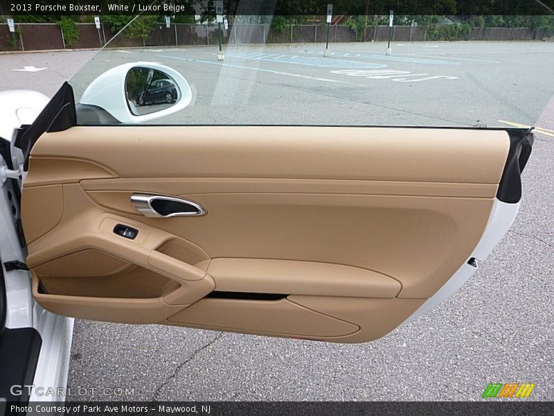 White / Luxor Beige 2013 Porsche Boxster