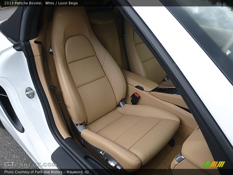 White / Luxor Beige 2013 Porsche Boxster