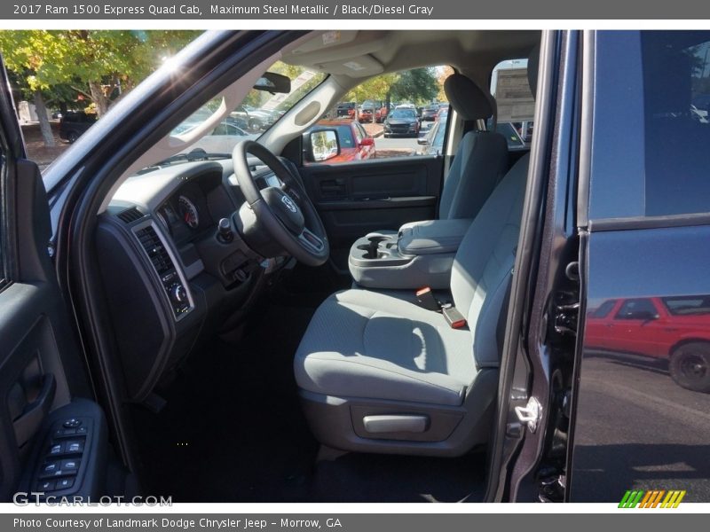 Maximum Steel Metallic / Black/Diesel Gray 2017 Ram 1500 Express Quad Cab