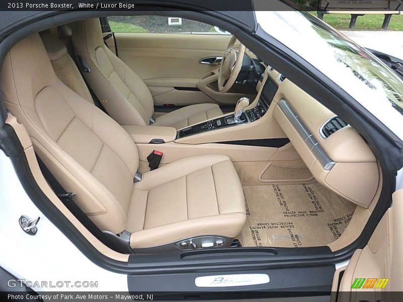 White / Luxor Beige 2013 Porsche Boxster