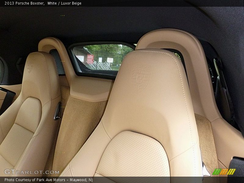White / Luxor Beige 2013 Porsche Boxster