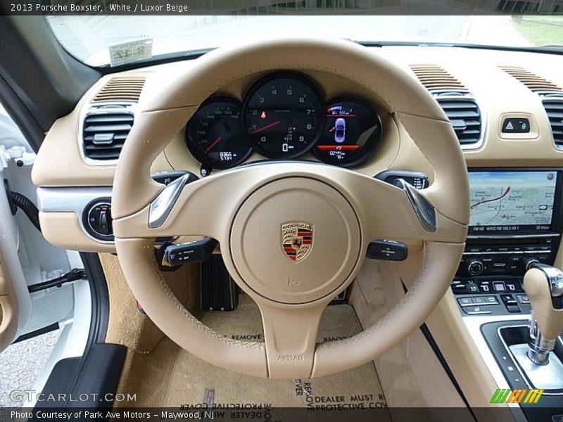 White / Luxor Beige 2013 Porsche Boxster