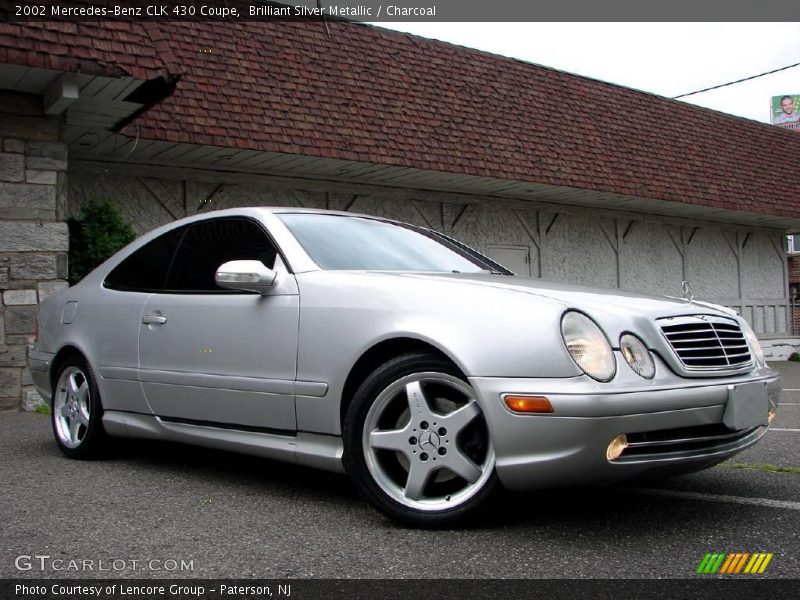 Brilliant Silver Metallic / Charcoal 2002 Mercedes-Benz CLK 430 Coupe