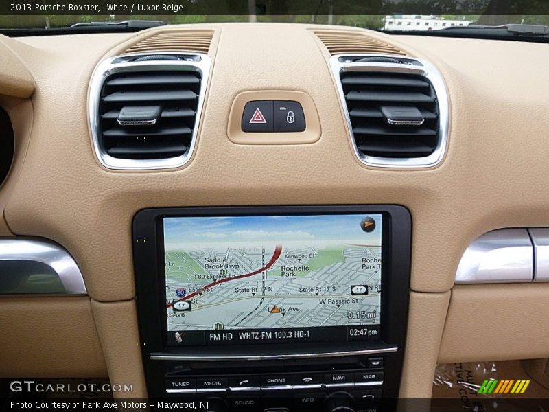 White / Luxor Beige 2013 Porsche Boxster