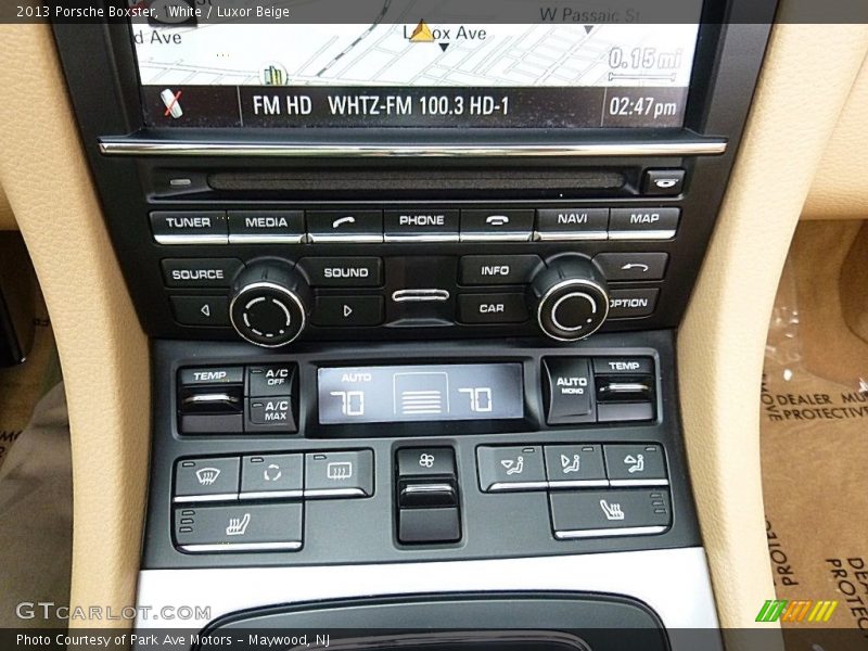 White / Luxor Beige 2013 Porsche Boxster