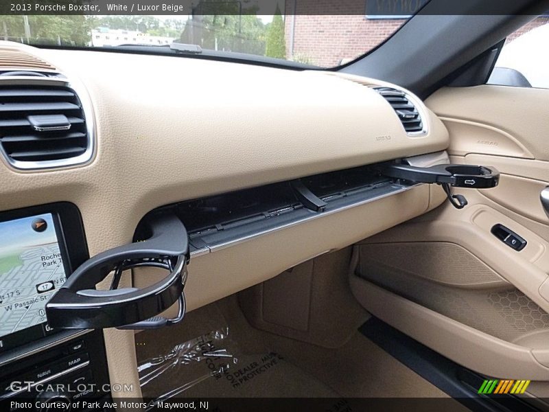 White / Luxor Beige 2013 Porsche Boxster