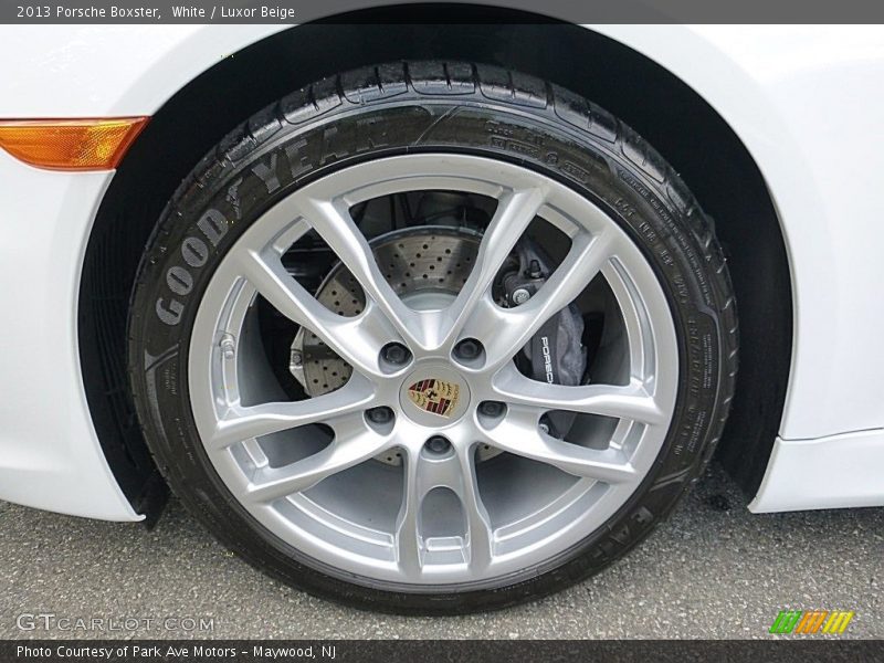 White / Luxor Beige 2013 Porsche Boxster