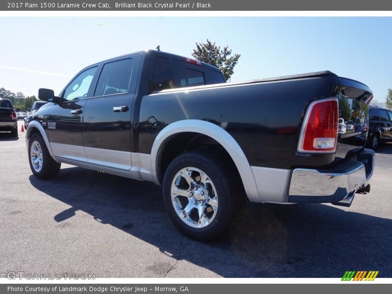 Brilliant Black Crystal Pearl / Black 2017 Ram 1500 Laramie Crew Cab
