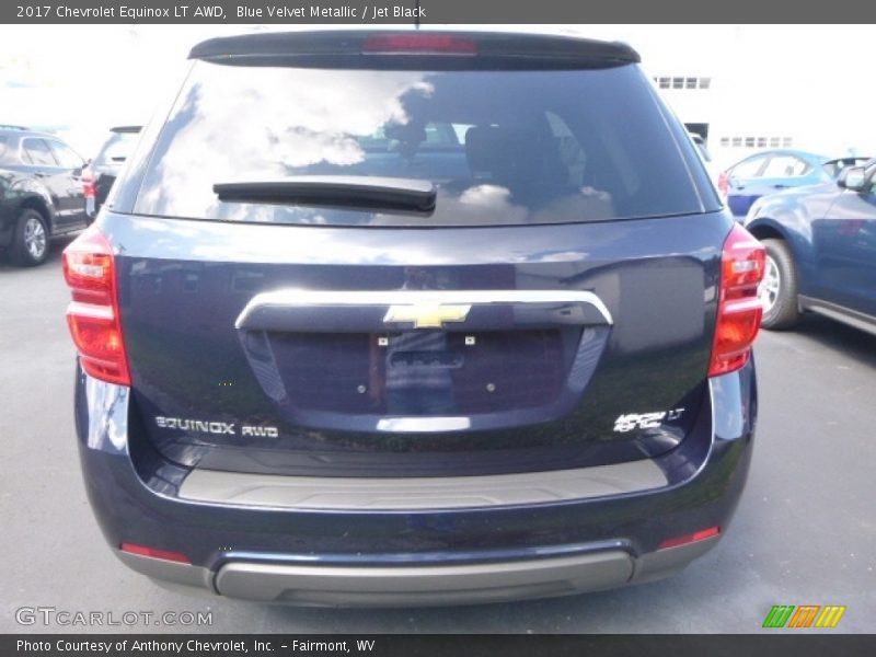 Blue Velvet Metallic / Jet Black 2017 Chevrolet Equinox LT AWD
