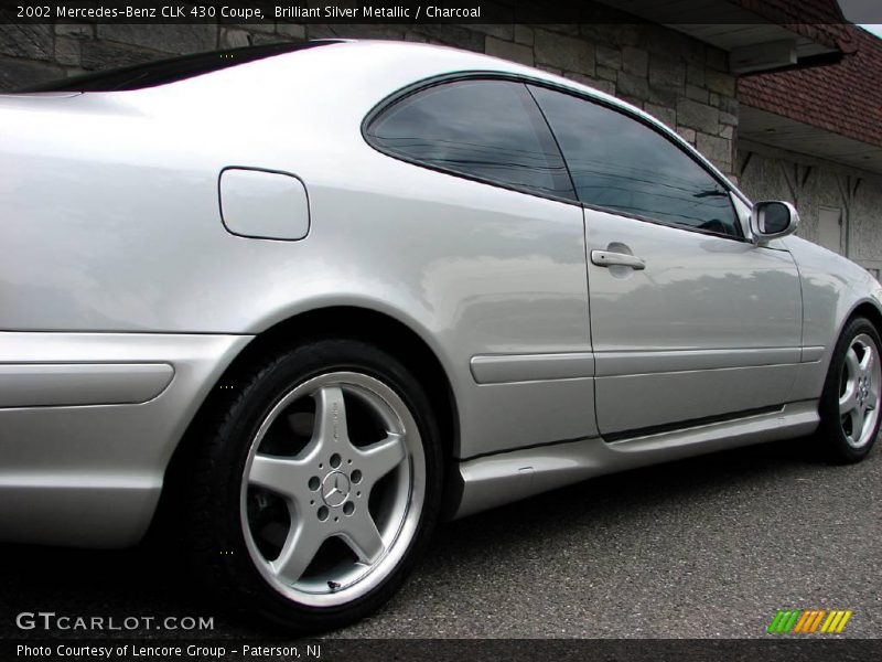 Brilliant Silver Metallic / Charcoal 2002 Mercedes-Benz CLK 430 Coupe